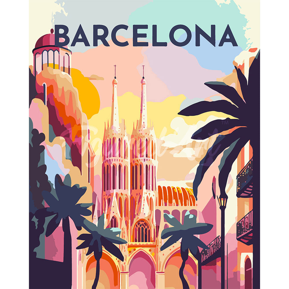 Travel Poster Barcelona