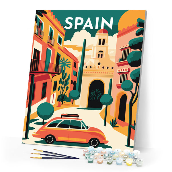 Paint by Numbers - Travel Poster Seville