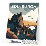 Paint by Numbers - Travel Poster Edinburgh