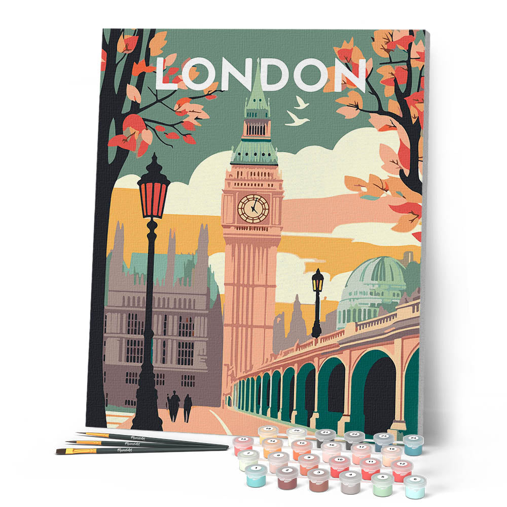 Paint by Numbers - Travel Poster London 2 – Figured'Art US