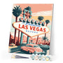 Paint by Numbers - Travel Poster Las Vegas