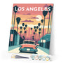 Paint by Numbers - Travel Poster Los Angeles