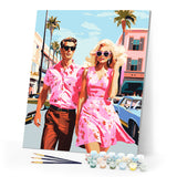 Paint by numbers kit Pink Love Duo Figured'Art