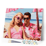 Paint by numbers kit Beachside Sweethearts Figured'Art