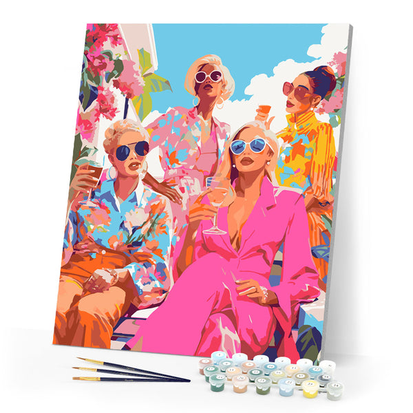 Paint by numbers kit Divas Gathering Figured'Art