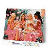 Paint by numbers kit Divas' Toast in the Garden Figured'Art
