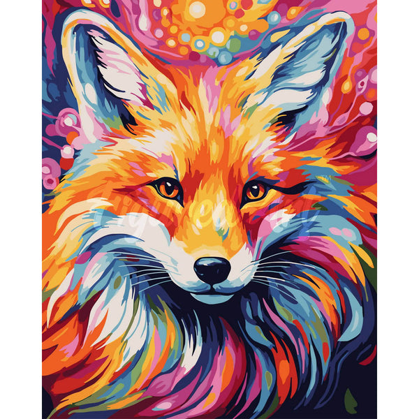 Colorful Abstract Fox