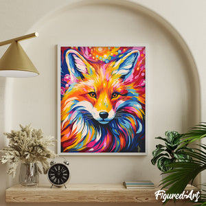 Colorful Abstract Fox