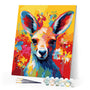 Paint by numbers kit Colorful Abstract Kangaroo Figured'Art