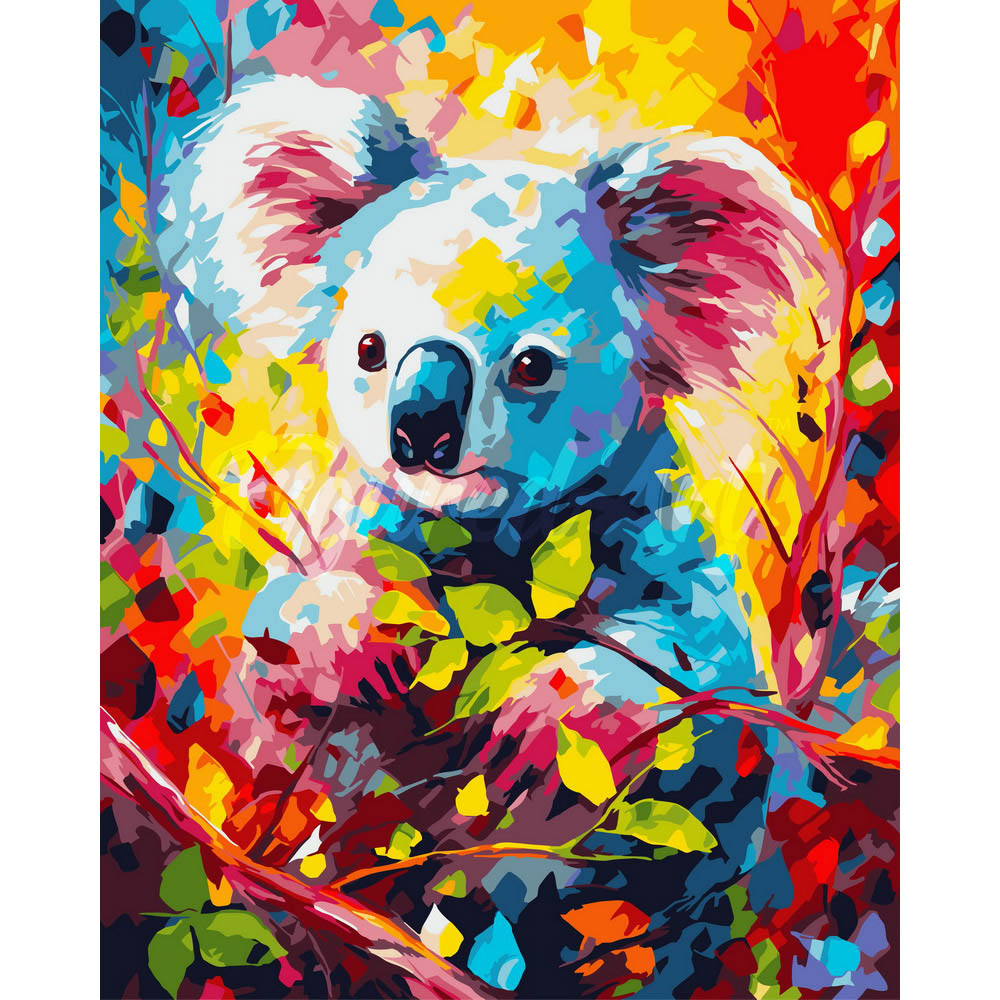 Colorful Abstract Koala
