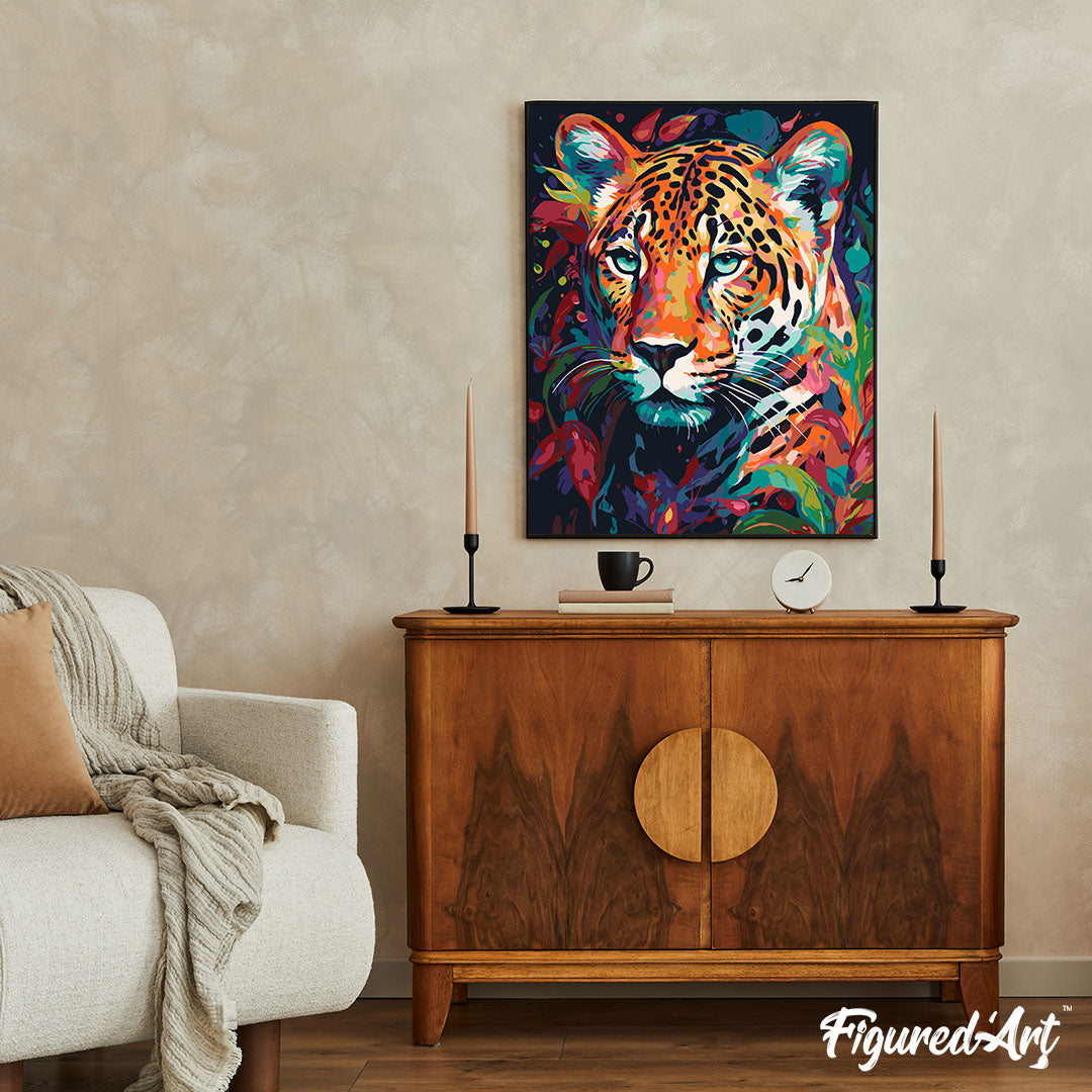 Docrafts Artiste Paint by Numbers (295 x 395mm) Resting Leopard