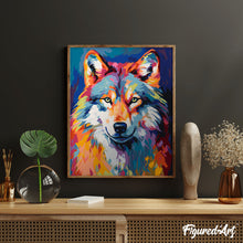 Load image into Gallery viewer, Colorful Abstract Wolf