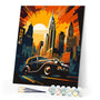 Paint by numbers kit for adults Art Deco Car in New York Figured'Art