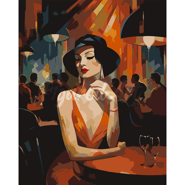 Art Deco Woman in a Club