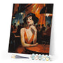 Paint by numbers kit Art Deco Woman in a Club Figured'Art