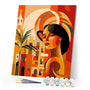 Paint by numbers kit Art Deco Woman in Cuba Figured'Art