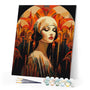 Paint by numbers kit Art Deco Woman Figured'Art