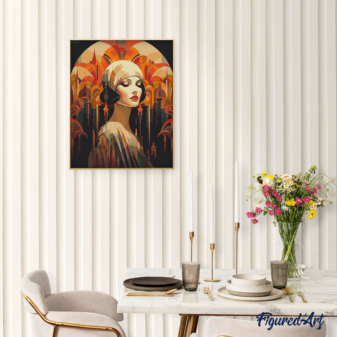 Paint by Numbers for adults - Art Deco Woman – Figured'Art