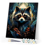 Paint by numbers kit Raccoon Art Deco Figured'Art