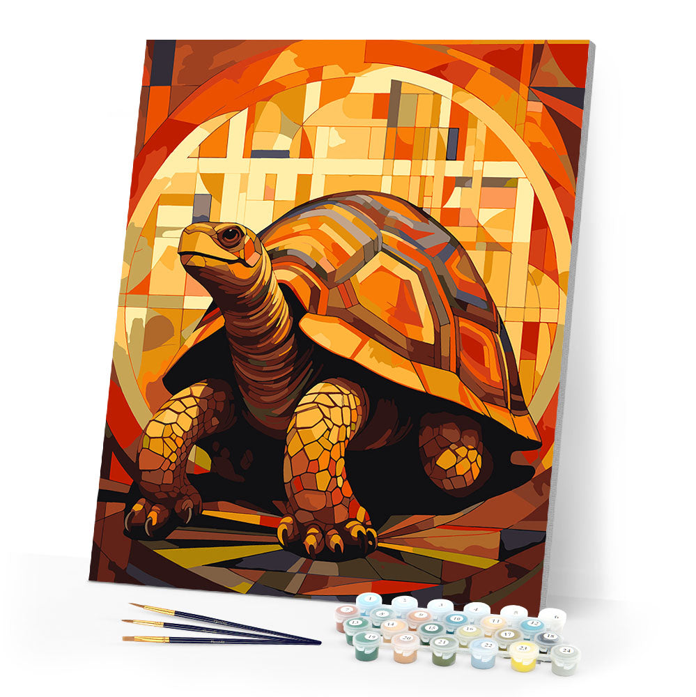 Paint by numbers kit Turtle Art Deco Figured'Art