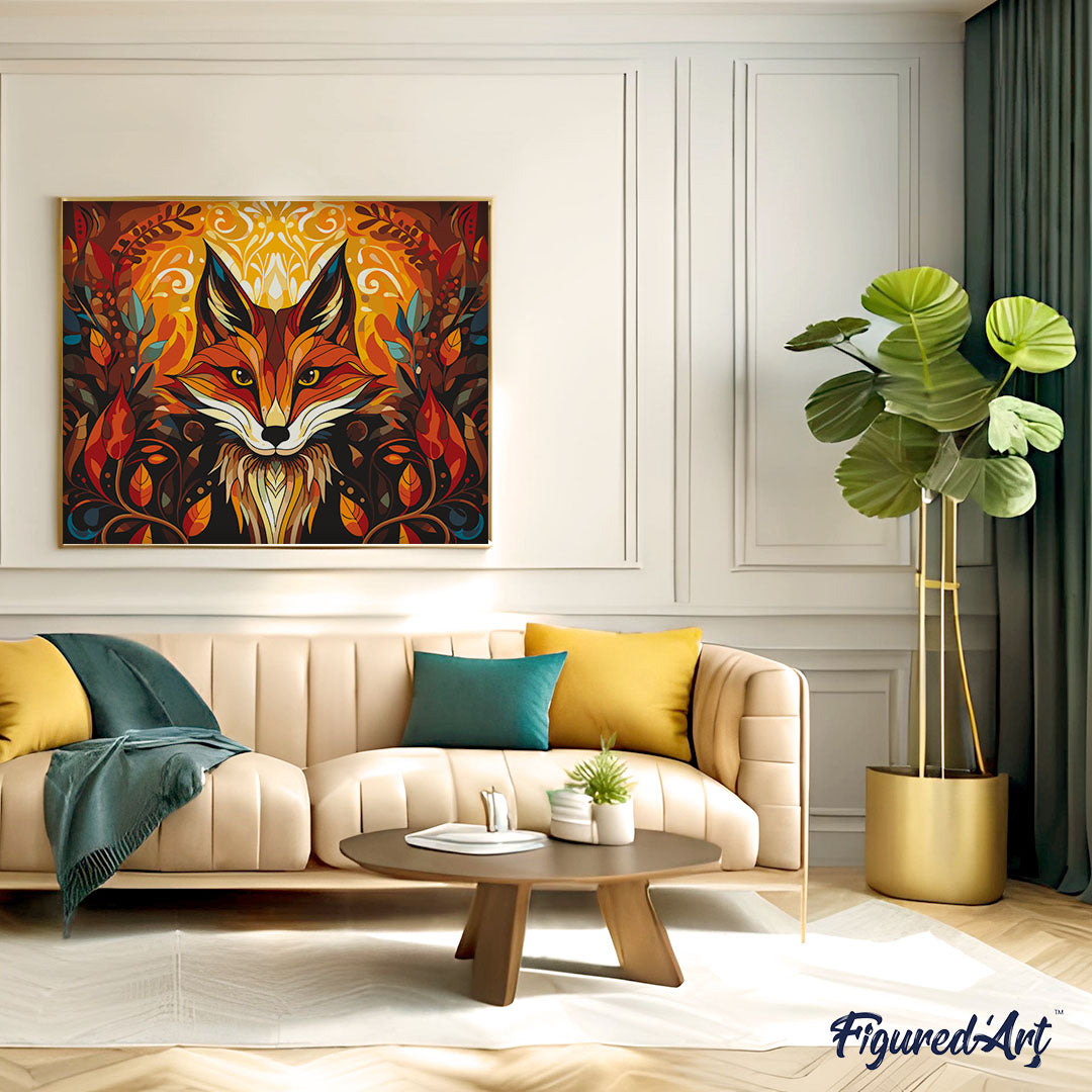 Paint by Numbers for adults - Fox Art Deco – Figured'Art
