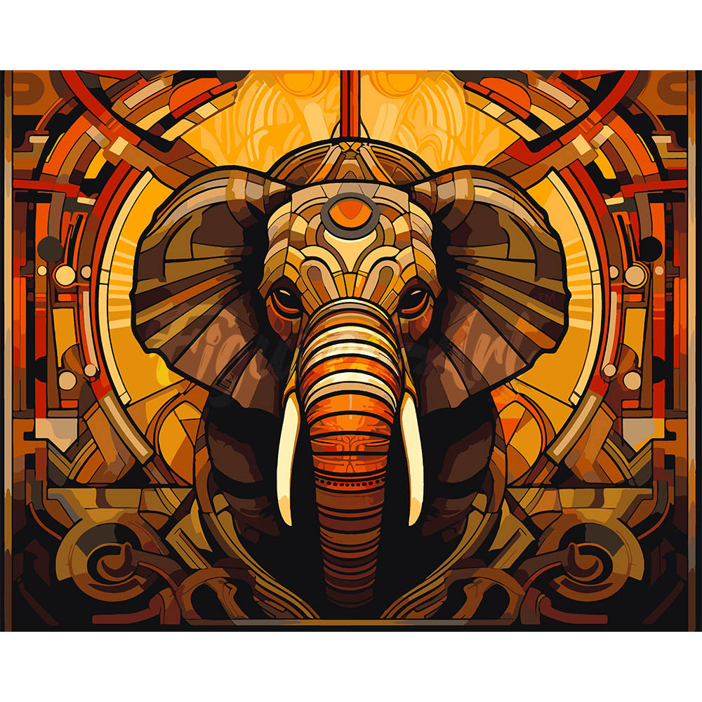 Elephant Art Deco