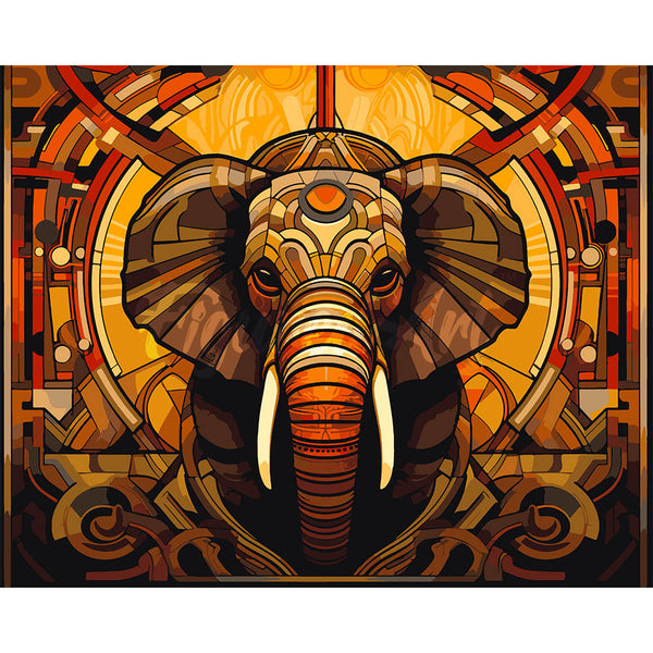 Elephant Art Deco