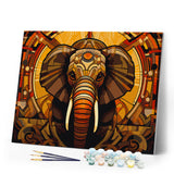 Paint by numbers kit Elephant Art Deco Figured'Art
