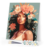 Paint by numbers kit Peonies Crowned Beauty Figured'Art