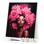 Paint by numbers kit Peonies Hair Lady Figured'Art