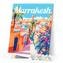 Paint by numbers kit Travel Poster Marrakesh Morocco Figured'Art