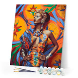 Paint by numbers kit Traditional African Woman Figured'Art