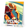 Paint by numbers kit Sport Poster Cycling Figured'Art