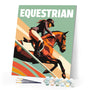 Paint by numbers kit Sport Poster Equestrian Figured'Art