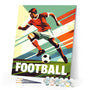 Paint by numbers kit Sport Poster Football Figured'Art