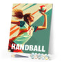 Paint by numbers kit Sport Poster Handball Figured'Art