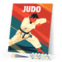 Paint by numbers kit Sport Poster Judo Figured'Art