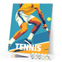 Paint by numbers kit Sport Poster Tennis Figured'Art