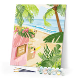 Paint by numbers kit Beach Club Figured'Art