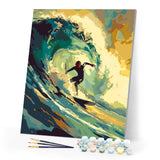 Paint by numbers kit Professional Surfer Figured'Art