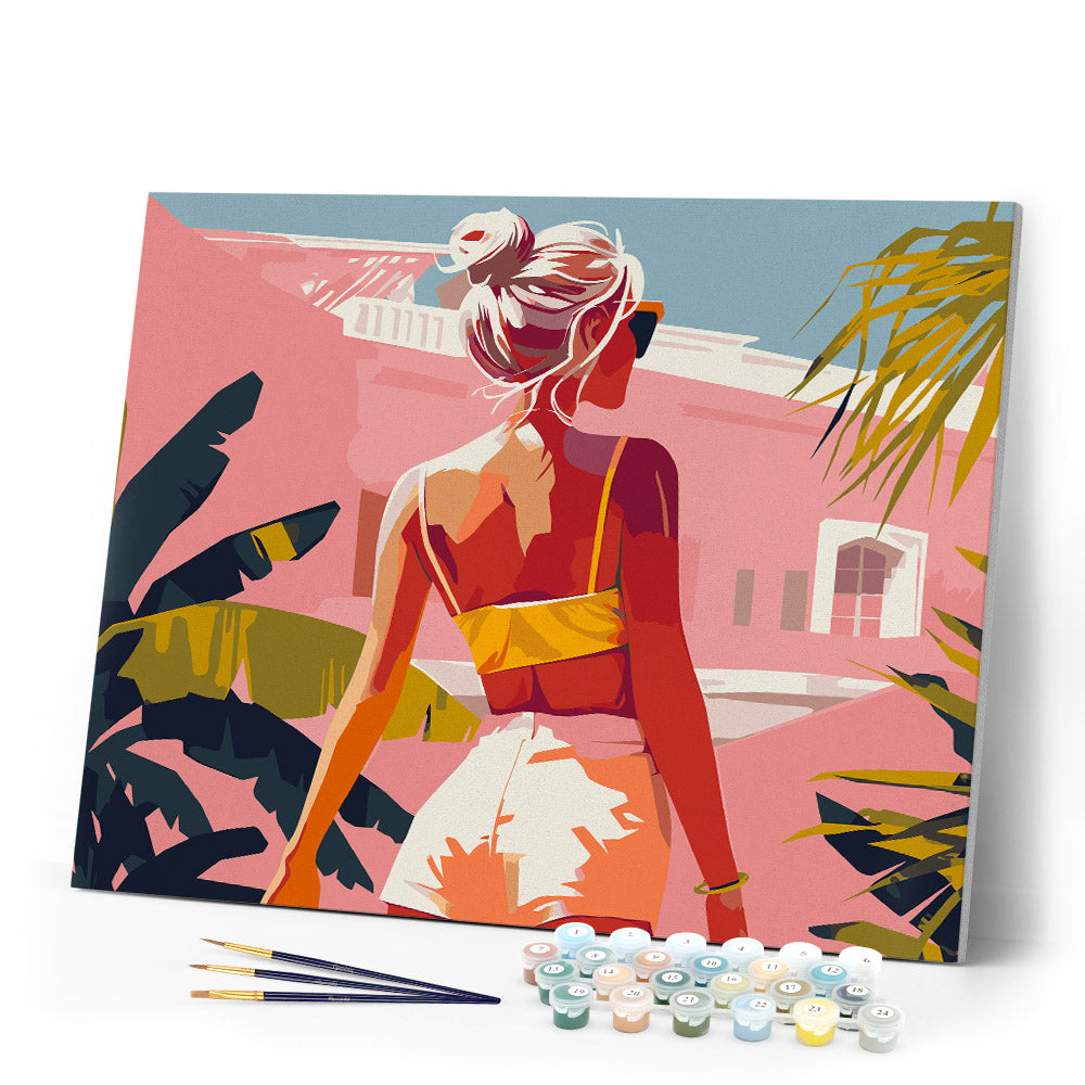 Paint by numbers kit Summer Walk Figured'Art