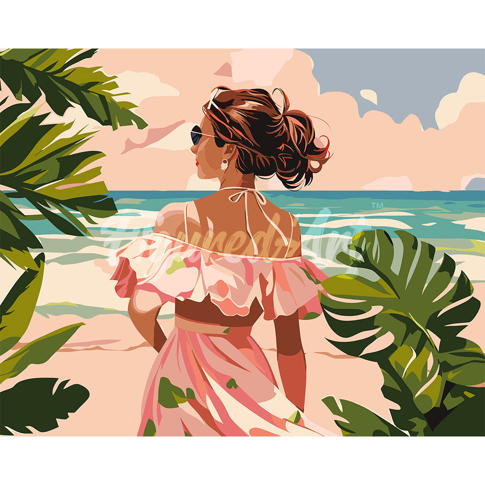 Lovely Girl by the Sea