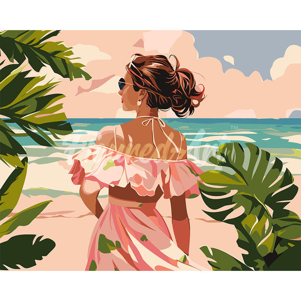 Lovely Girl by the Sea