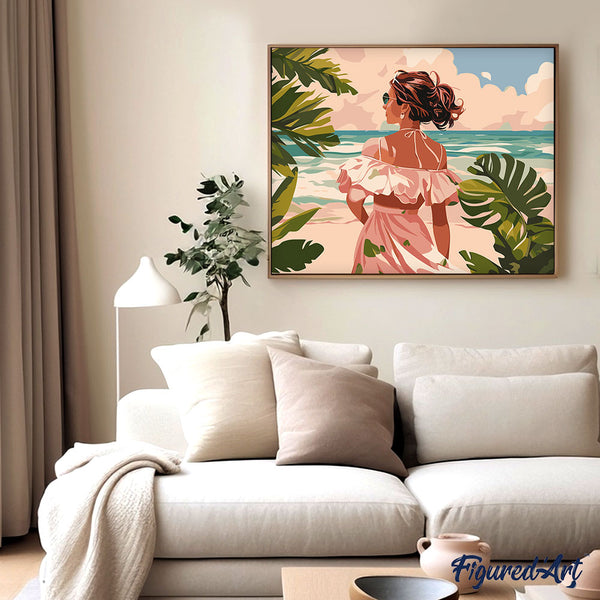 Lovely Girl by the Sea