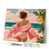 Paint by numbers kit Enjoy the Beach Figured'Art