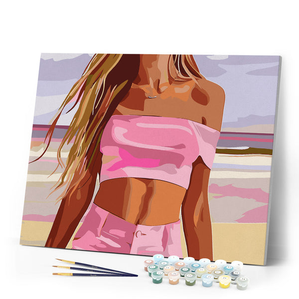 Paint by numbers kit Sea, Sand and Style Figured'Art