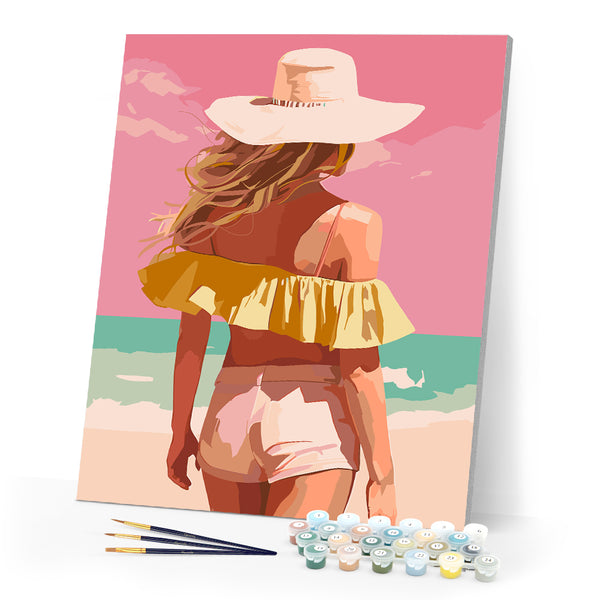Paint by numbers kit Beauty by the Sea Figured'Art