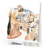 Paint by numbers kit Winter Village 2 Figured'Art