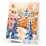 Paint by numbers kit Snowy Village 3 Figured'Art