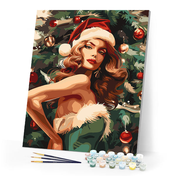 Paint by numbers kit Christmas Beauty Figured'Art